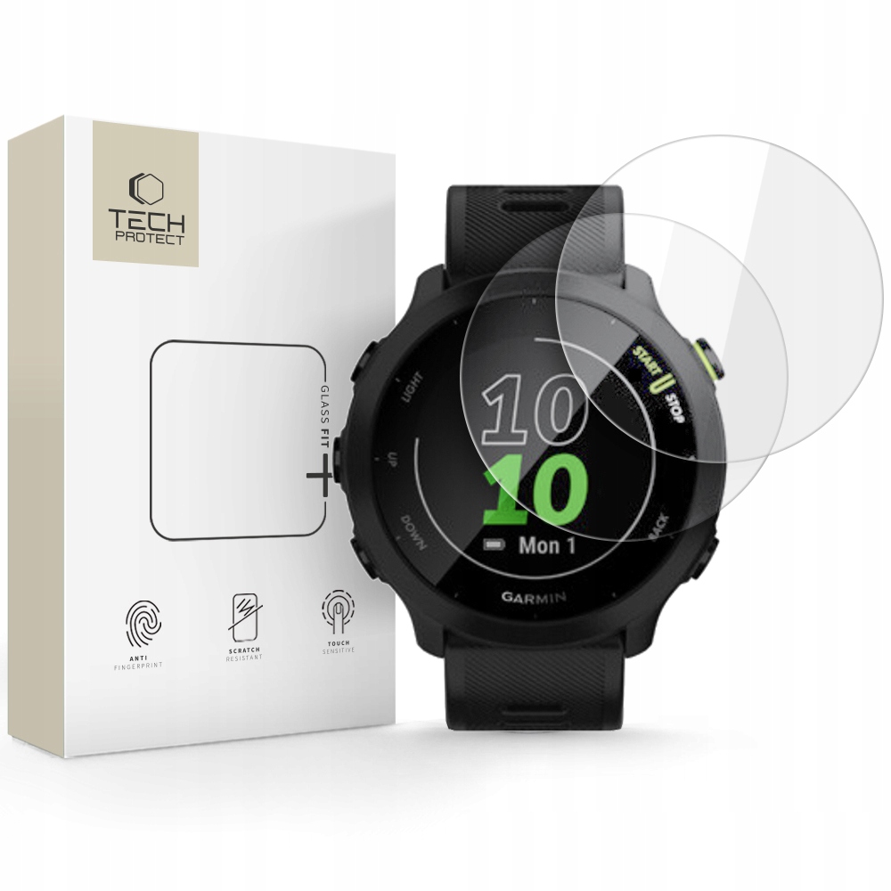 Szkło Hartowane Tech-Protect Glass Fit+ 2-Pack Garmin Forerunner 55 – Ochrona Twojego zegarka