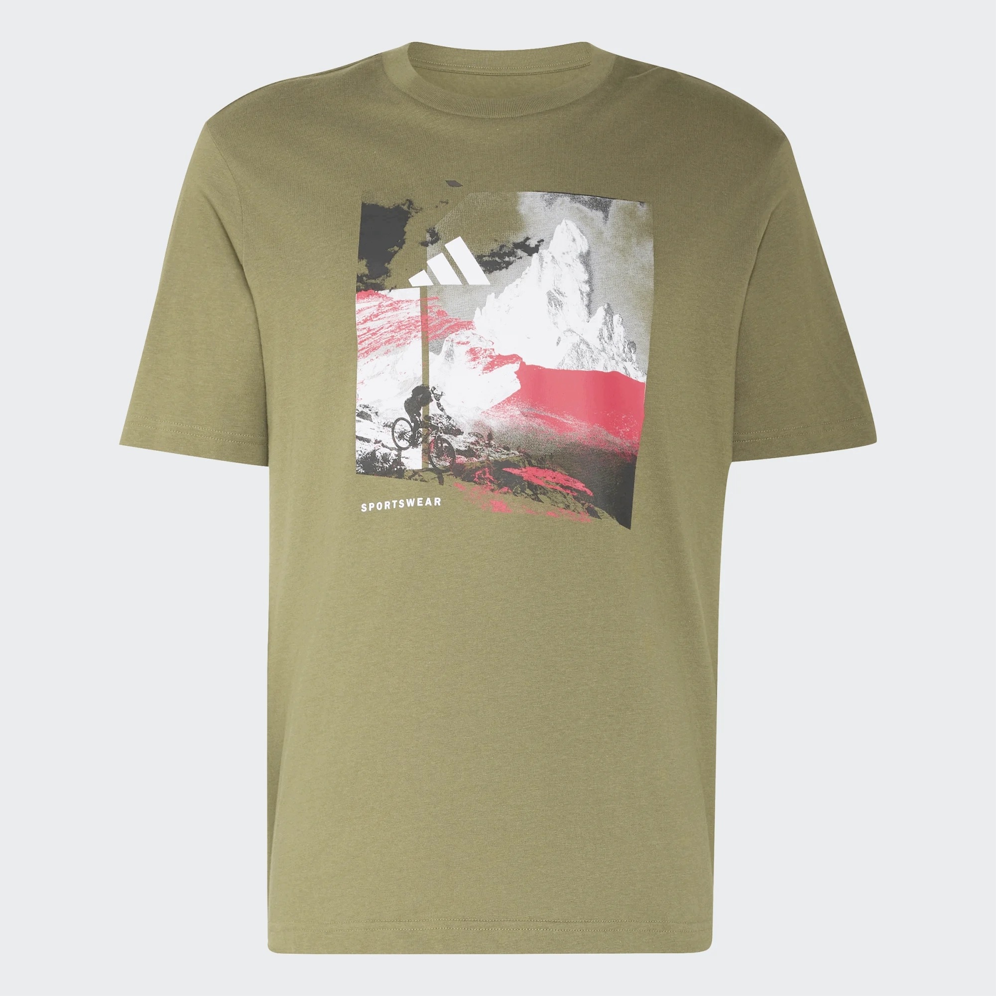 Koszulka męska Memories of Sport Outdoor Graphic khaki KC7098 XL – Idealna na każdą przygodę