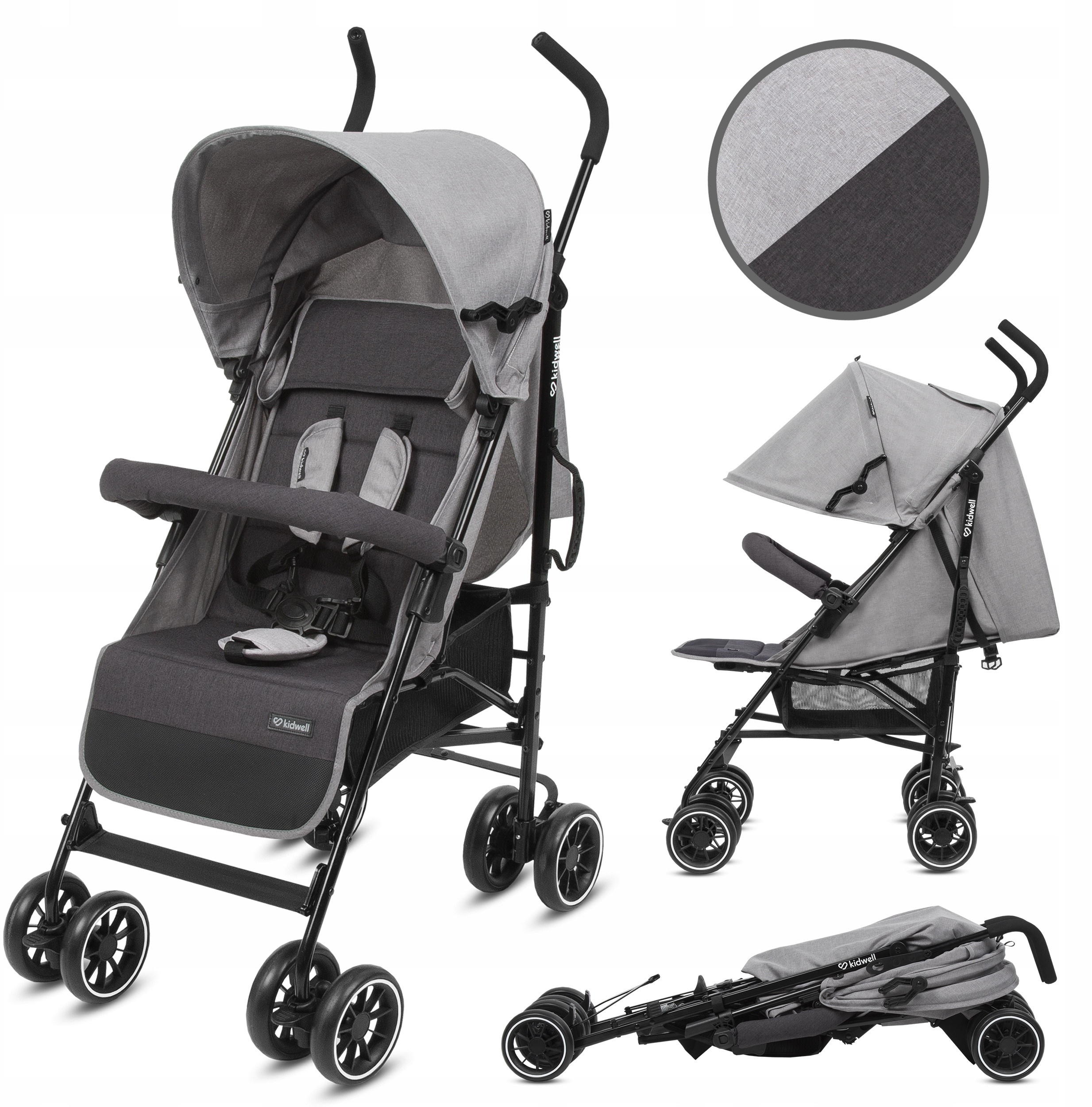 Wózek Kidwell Nelli Gray/Graphite – Idealny towarzysz spacerów