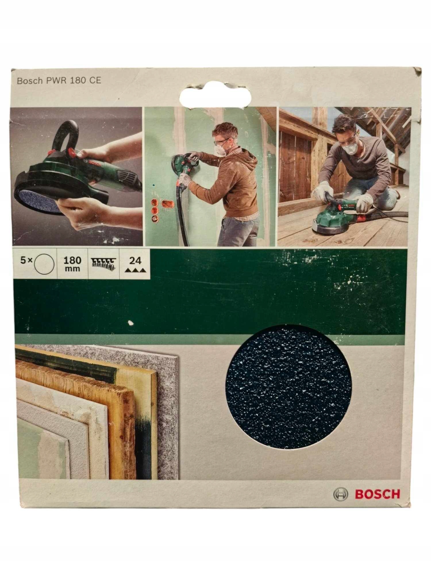 Papier ścierny rzep PWR 180 mm G24 Bosch – Idealny do obróbki powierzchni