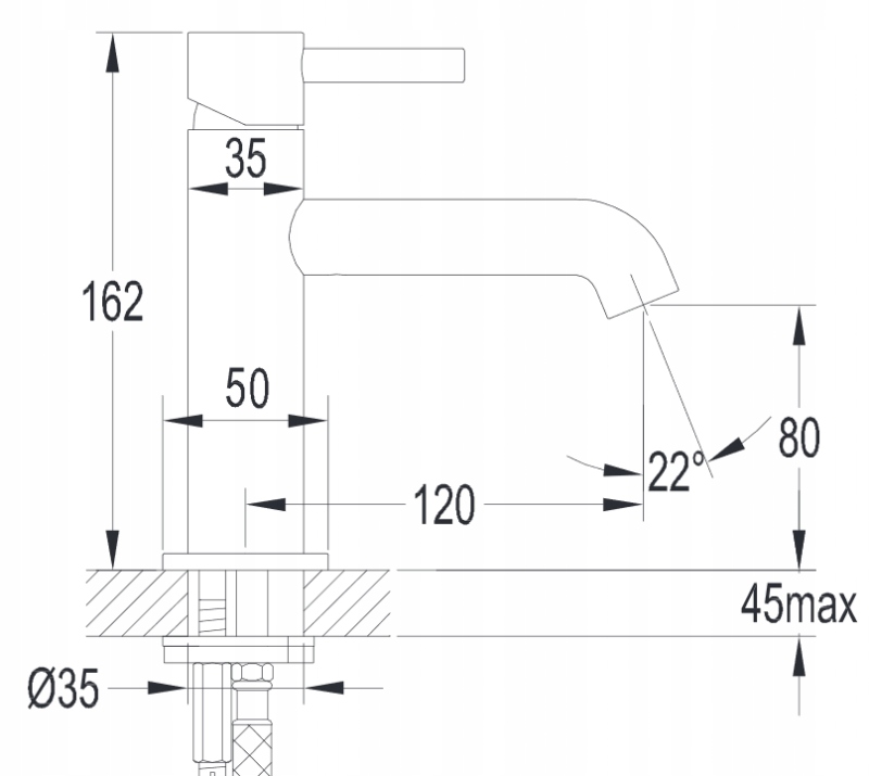Zasięg wylewki i wysokość wypływu wody