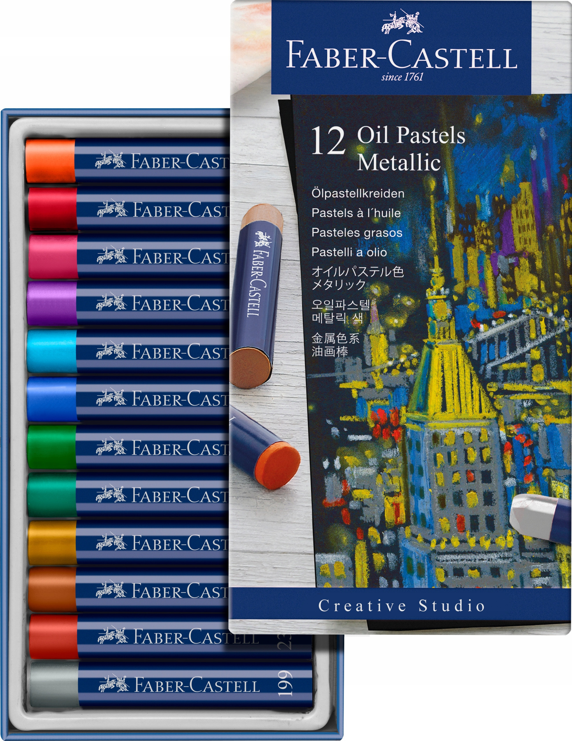 Kredki pastelowe Faber-Castell 12 szt. – Kolorowe inspiracje dla dzieci