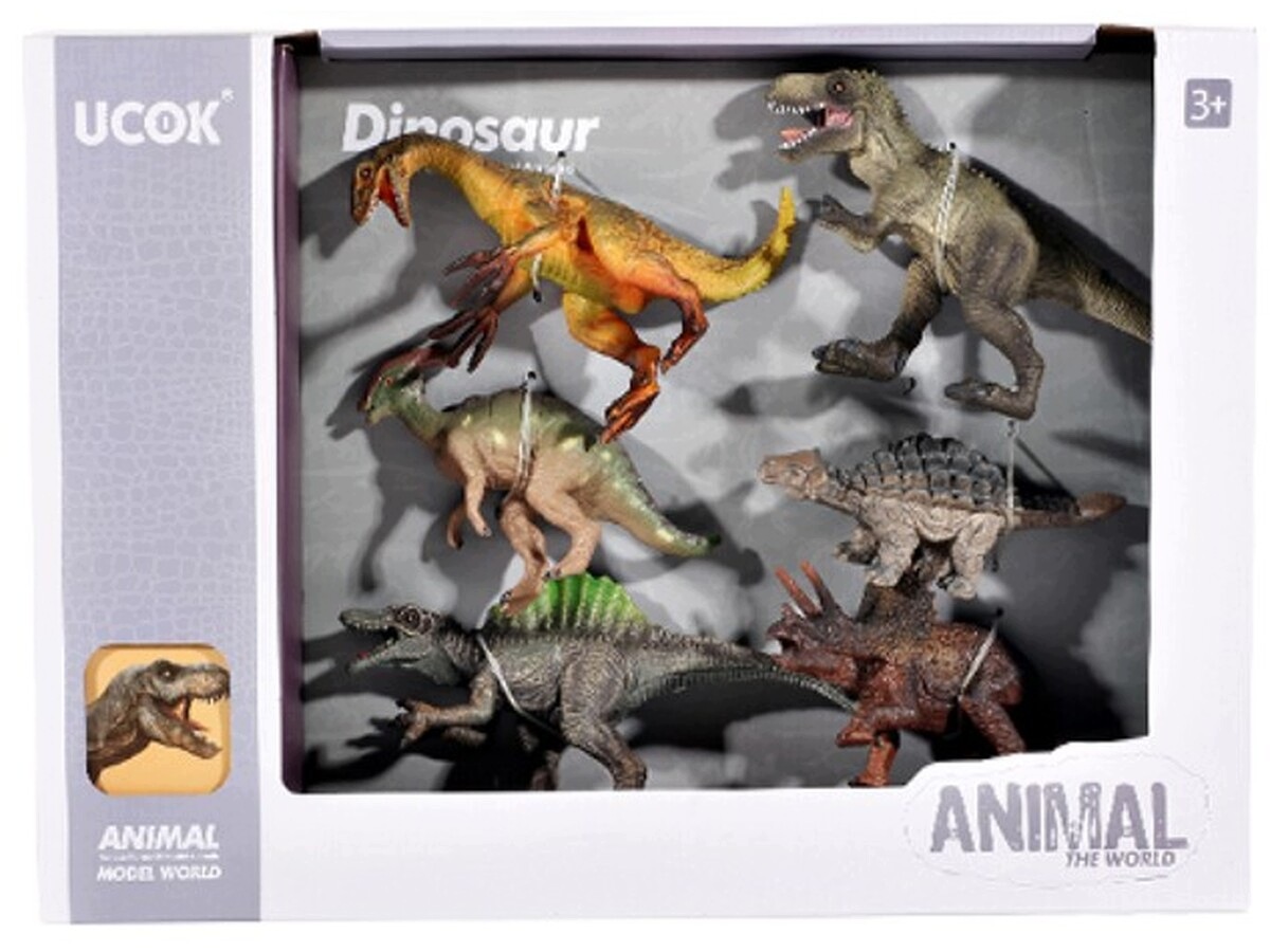 Figurki Dinozaurów Zestaw 6 Figurek Dinozaur T-Rex Tyranozaur – Przygoda w Prehistorycznym Świecie