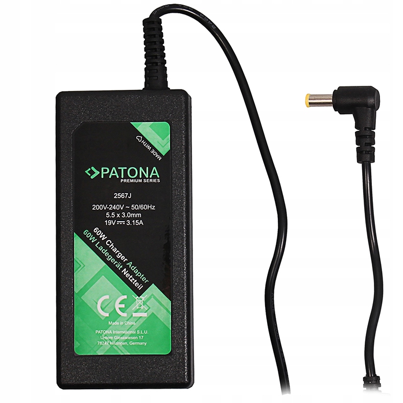 PATONA 2567 – Wysokiej jakości ładowarka do laptopów
