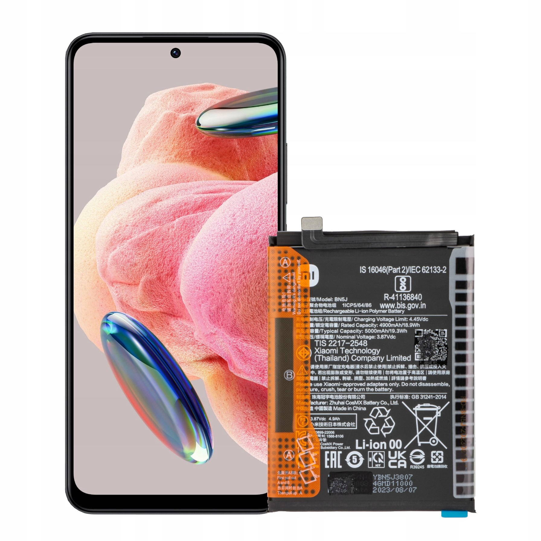 Bateria BN5J do Xiaomi Redmi Note 12 5G 22111317G – Oryginał Service Pack