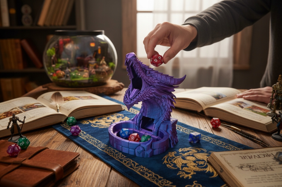Wieża do Kości Smok Dice Tower RPG D&D – Idealny dodatek do gier fabularnych