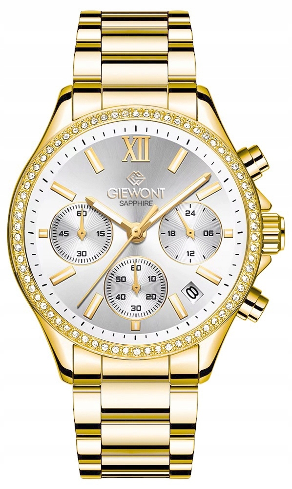 Zegarek Damski Giewont Sapphire Złoto Srebrny GW3670-B2 – Elegancja na każdą okazję