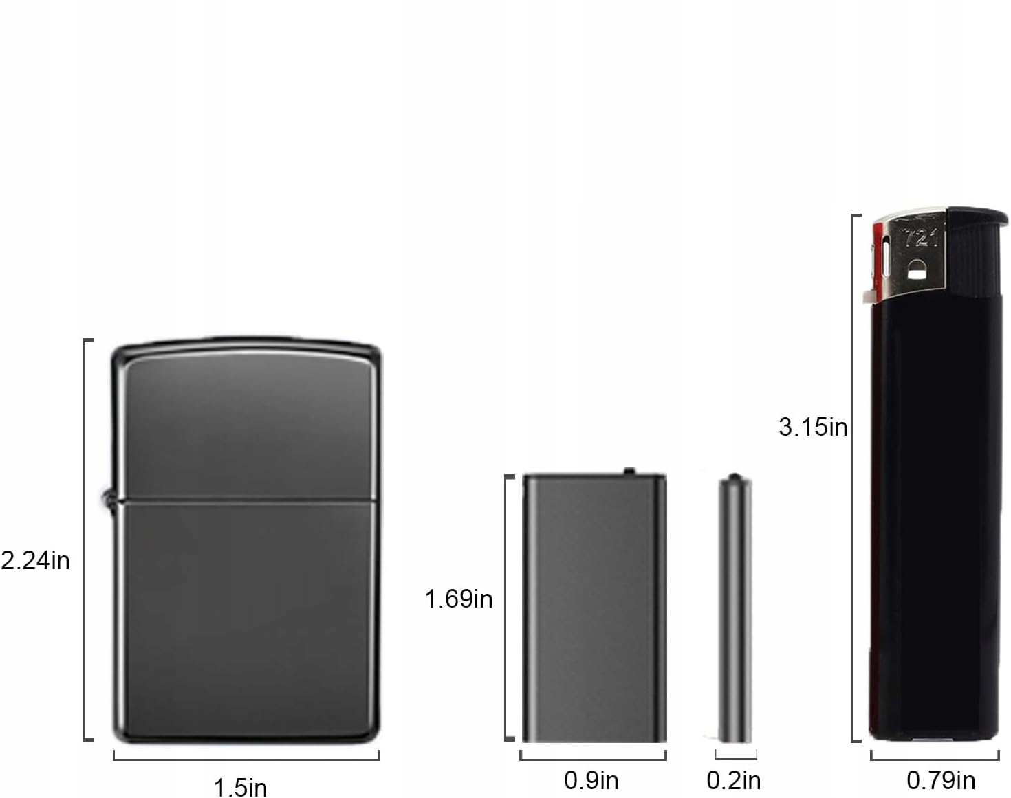 Wbudowana pamięć 8 GB – Przechowuj do 300 godzin nagrań