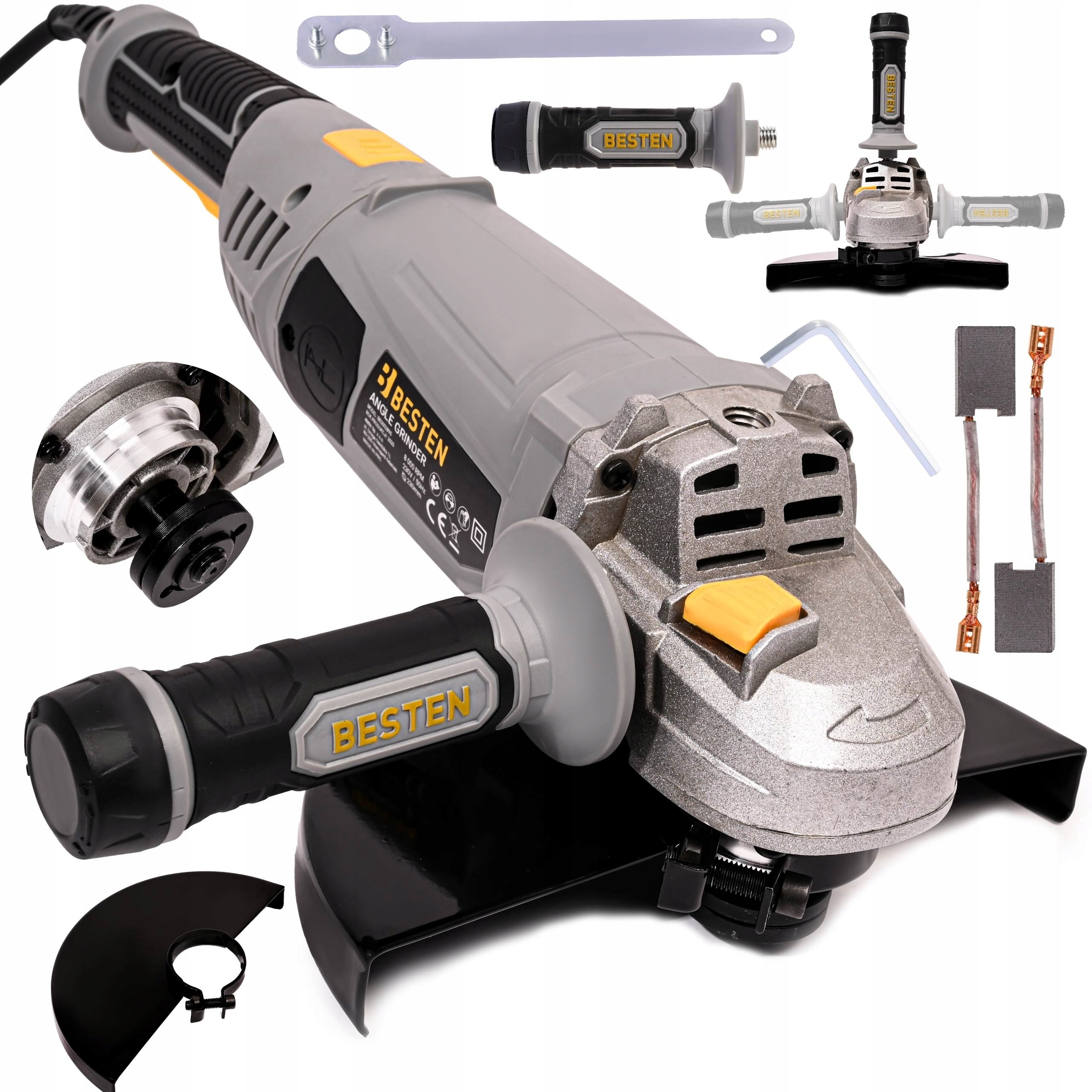 Szlifierka kątowa BESTEN BE-2930 2400W – Twoje niezawodne narzędzie do cięcia i szlifowania