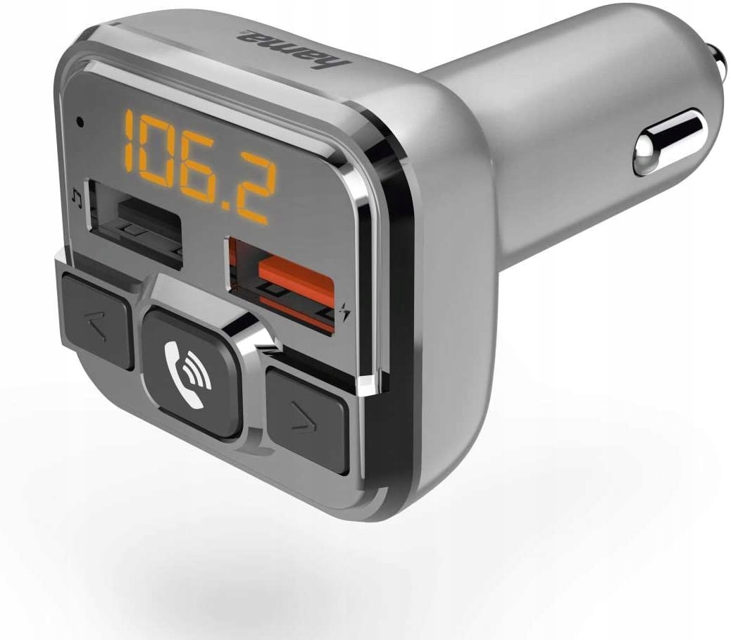 Transmiter FM z Bluetooth, funkcją zestawu głośnomówiącego i ładowarką USB-A 18W – Twoje idealne rozwiązanie audio w samochodzie