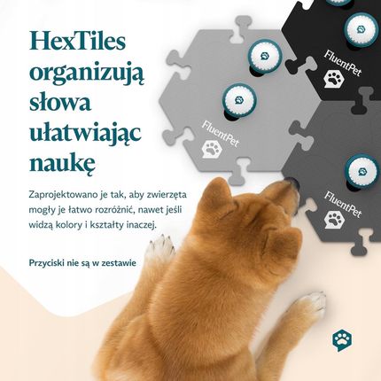 FluentPet HexTile Compact piankowa mata do przycisków żółta - zdjęcie 4