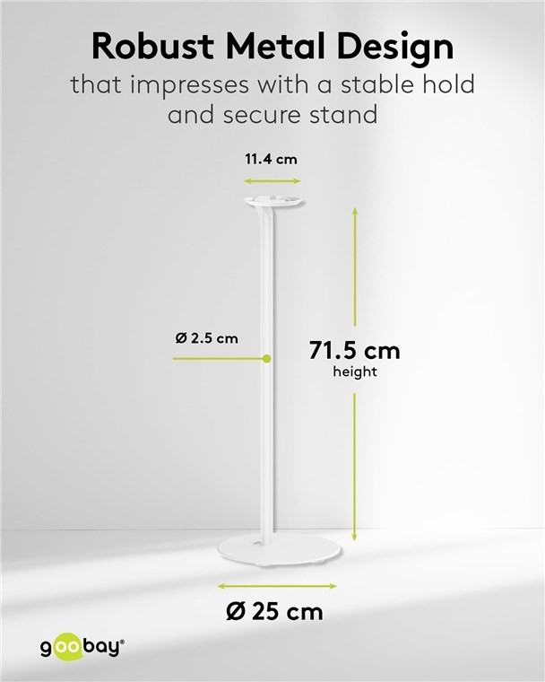 Wysokość 71,5 cm dla optymalnych wrażeń dźwiękowych