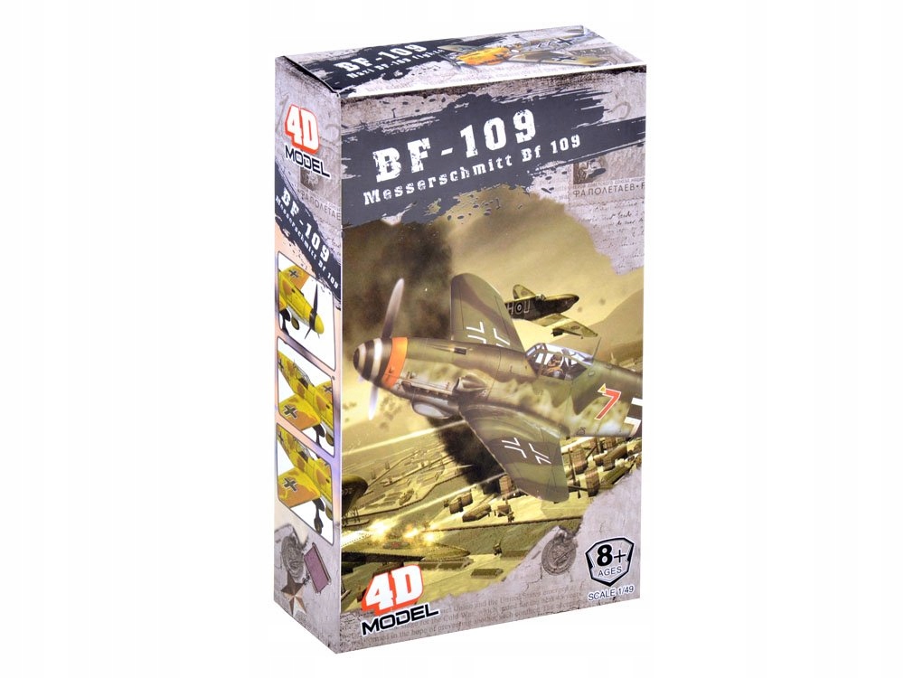 Plastikowy Samolot BF-109 do składania 1:48 ZA2589 – Idealny dla młodych modelarzy