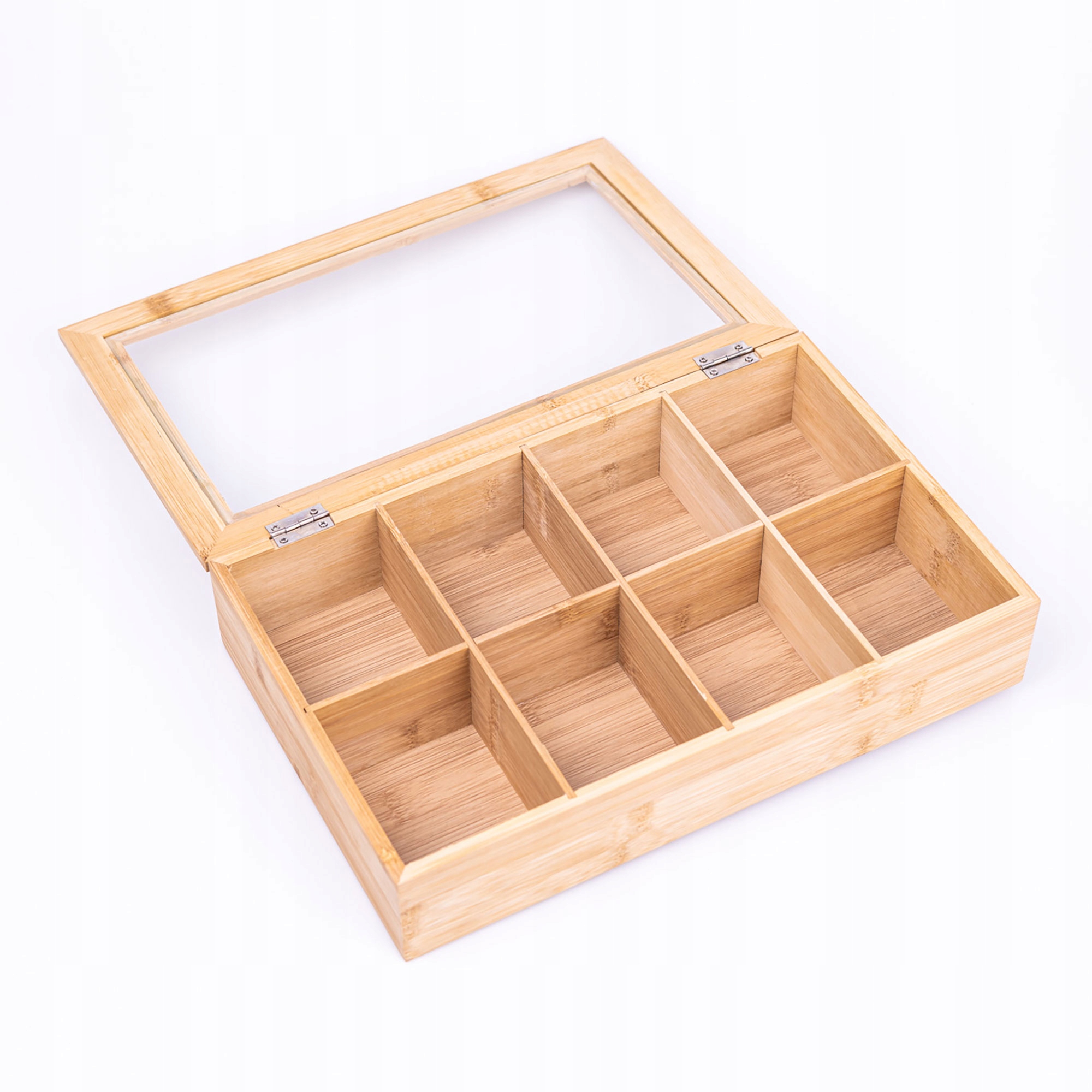 Skrzynka na herbatę drewniana 32 x 20 cm – Elegancki organizer do herbaty