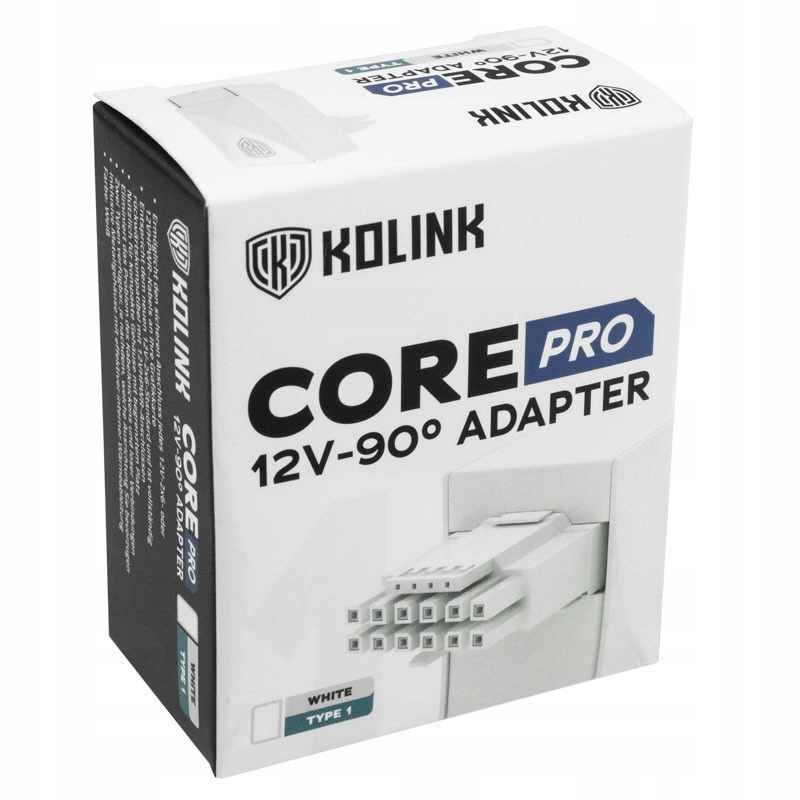 Kolink Core Pro 12V-2x6 90 Degree Adapter – Idealne rozwiązanie dla wymagających konfiguracji komputerowych