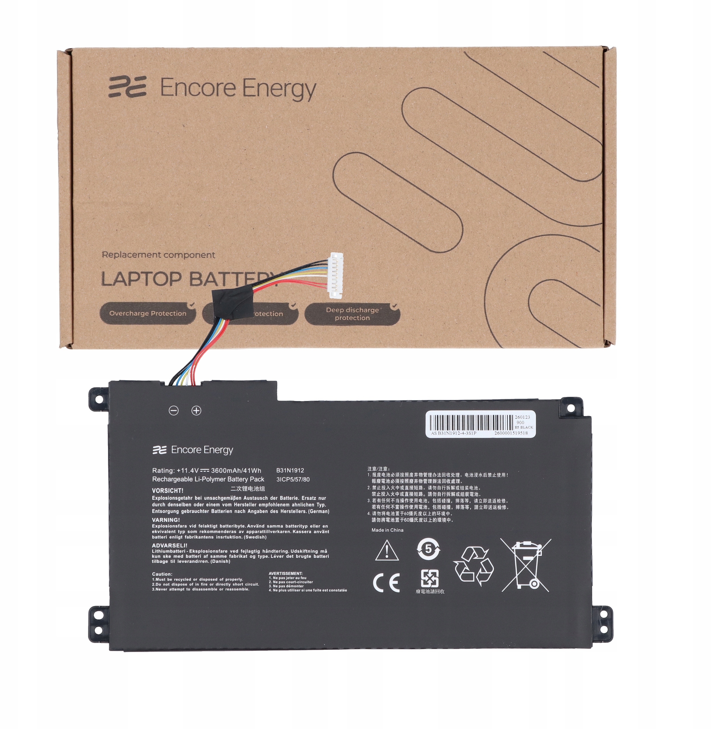 Bateria Encore Energy B31N1912 do laptopów Asus VivoBook 14 – Wydajność i niezawodność