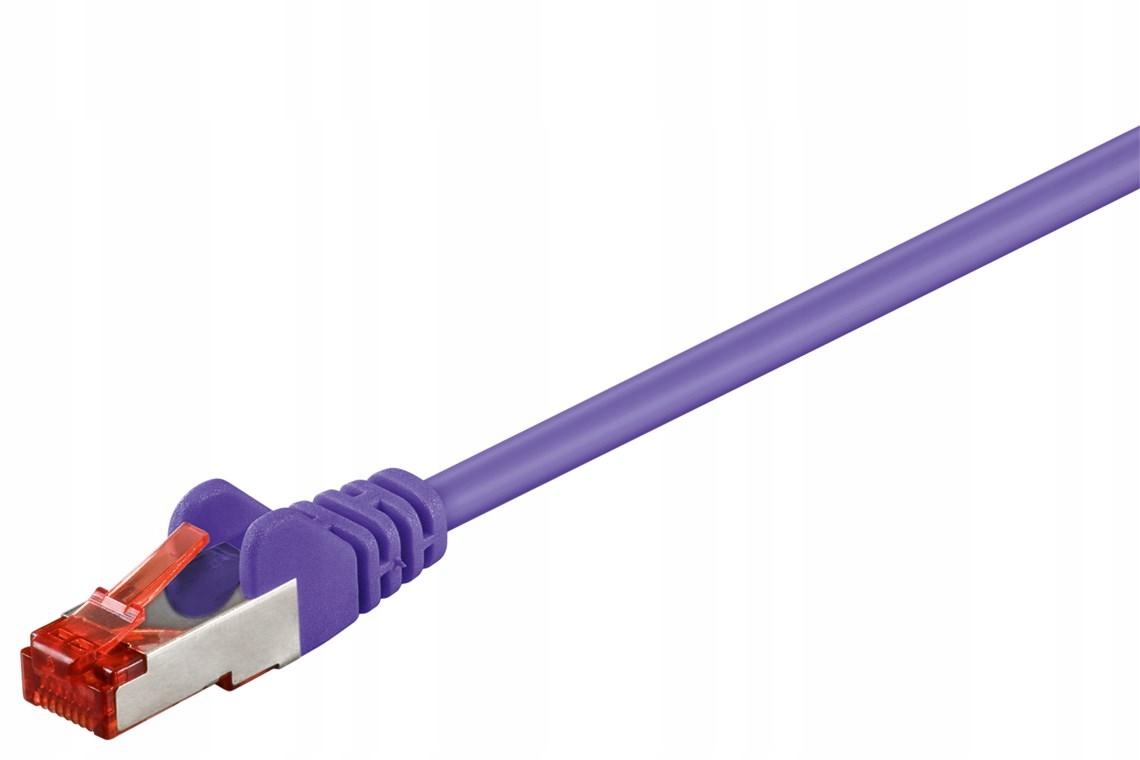 Kabel Patchcord CAT 6 S/FTP PIMF RJ45/RJ45 15m fioletowy – Wydajność i niezawodność w sieci