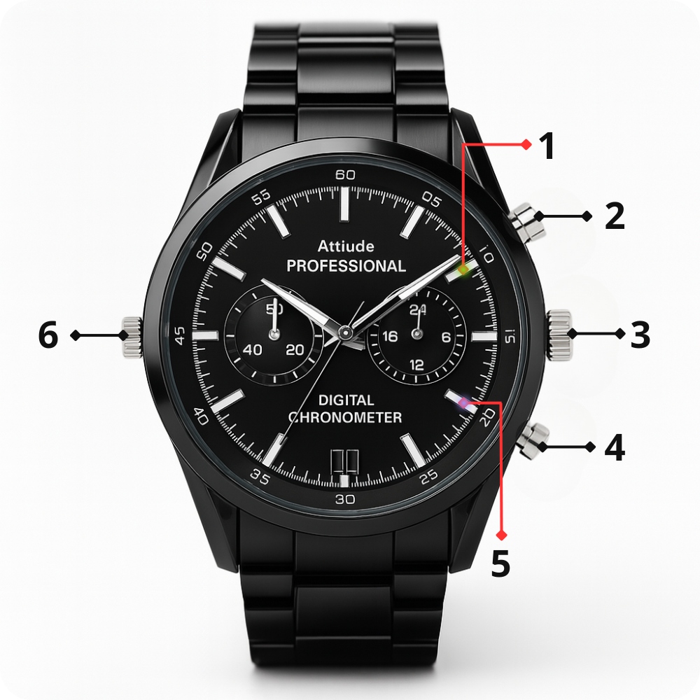 Elementy Zegarka – Praktyczne Funkcje i Wygodne Sterowanie