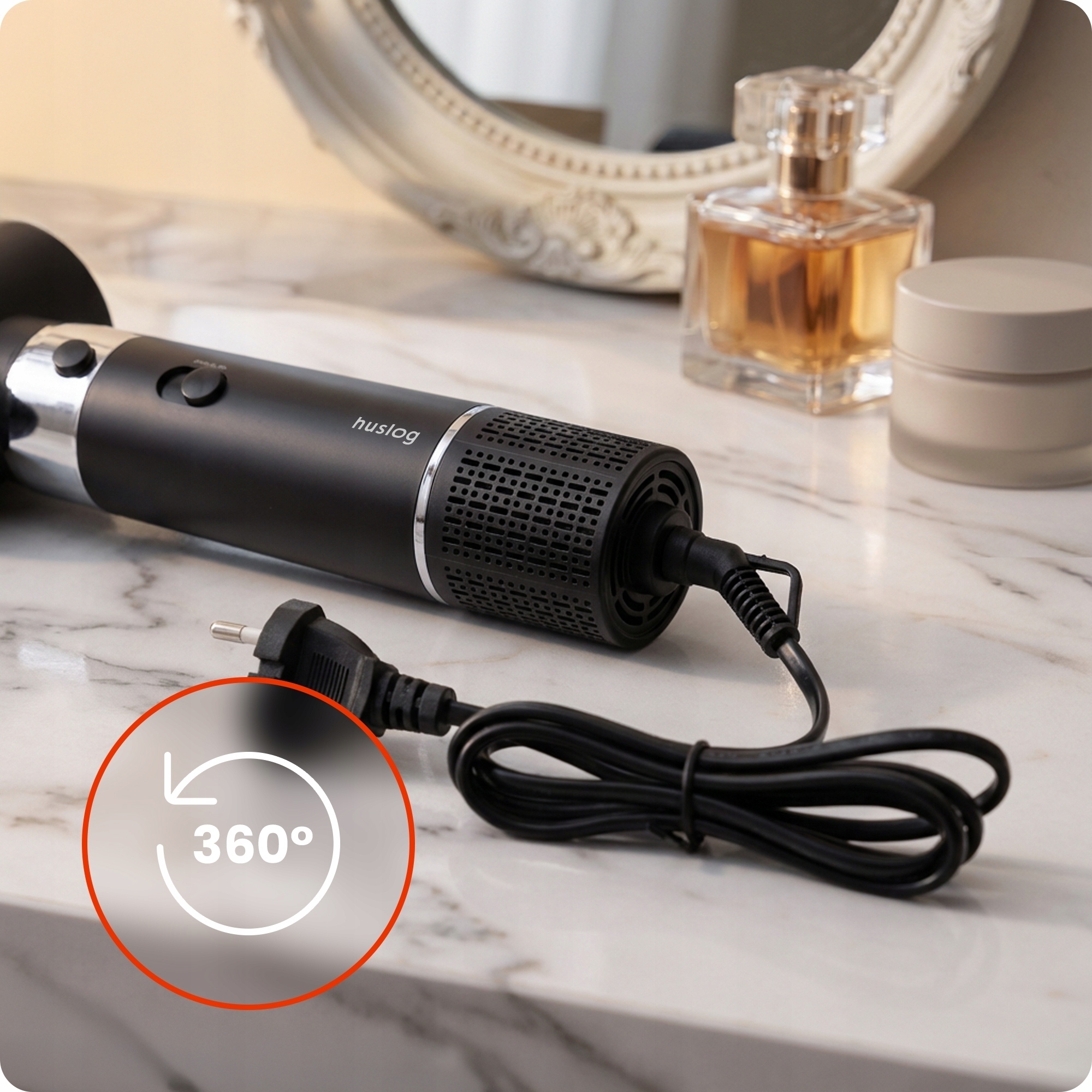 Obrotowy przewód 360° – Wygoda i swoboda ruchów podczas stylizacji