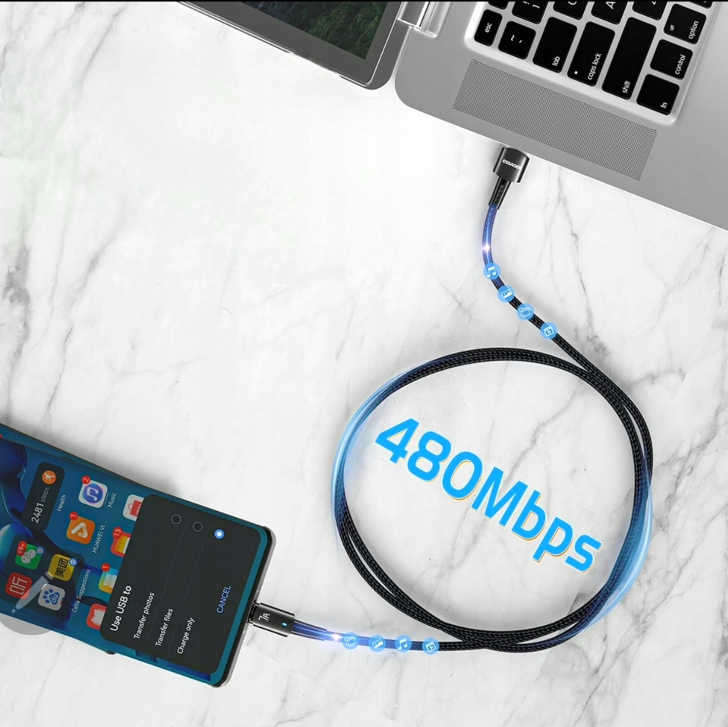 Superszybkie ładowanie i transfer danych do 480 Mbps