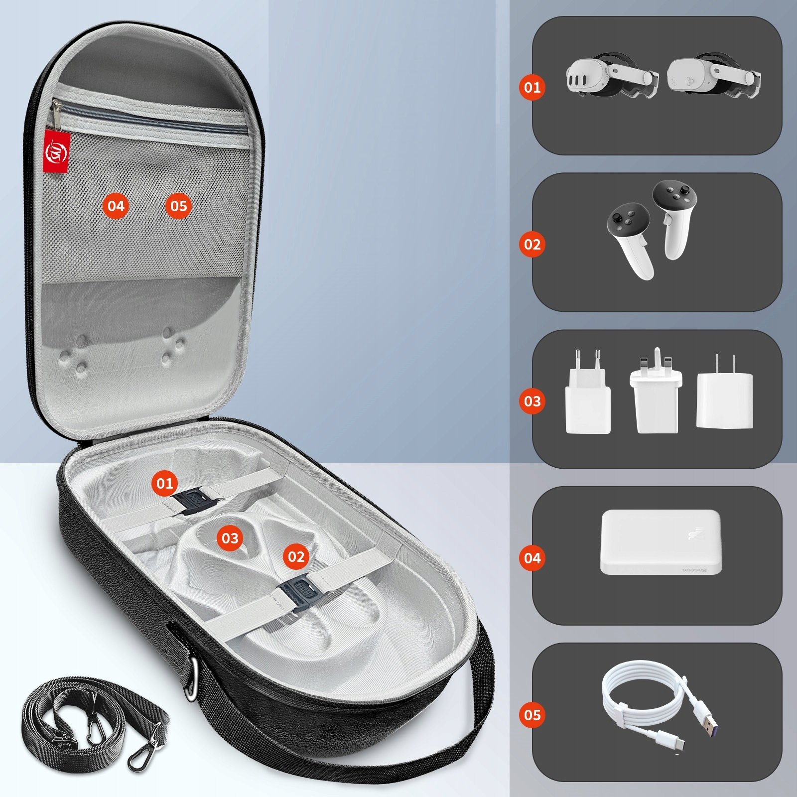 Kompaktowe i pojemne wnętrze – Przechowuj wszystkie akcesoria w jednym miejscu