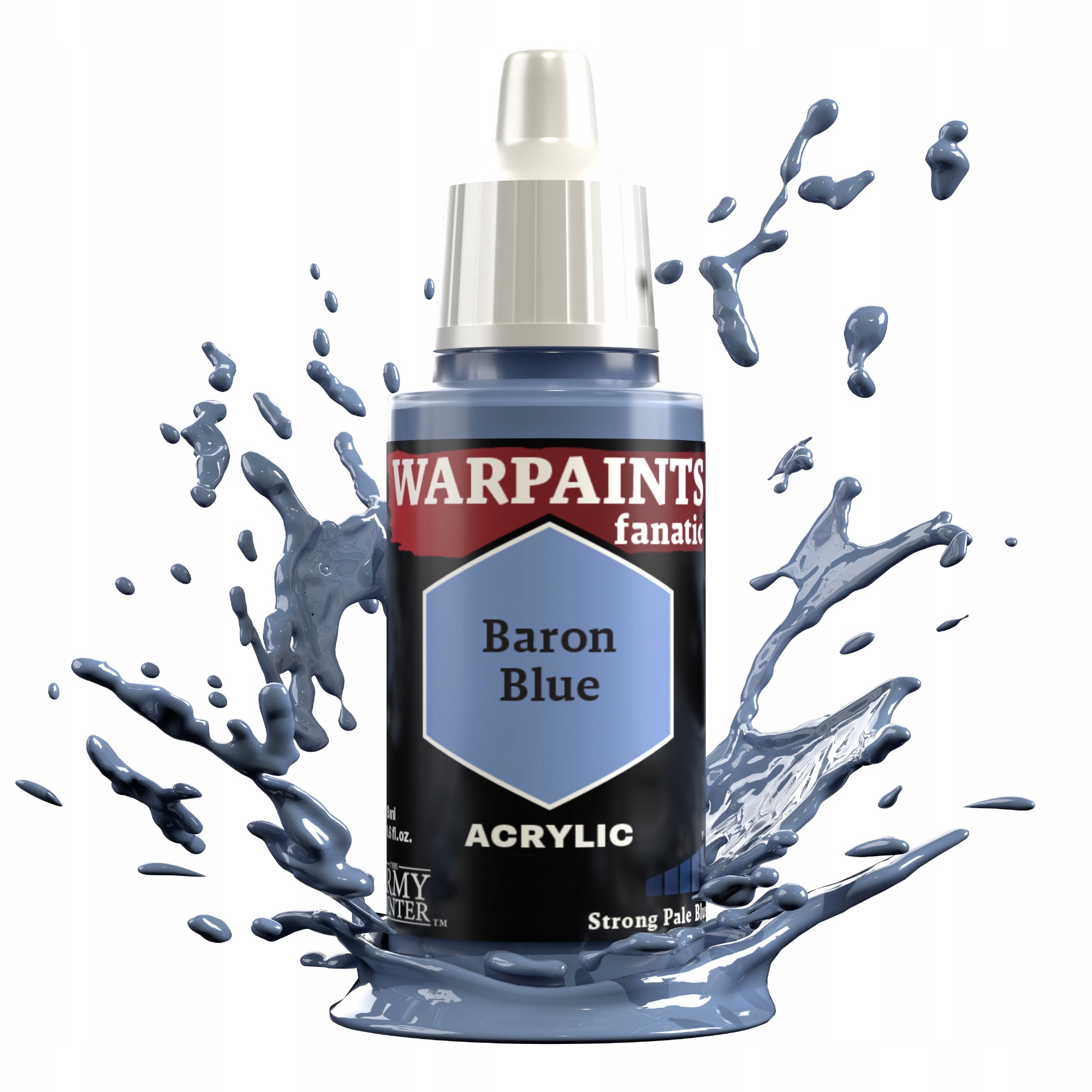 Army Painter: Warpaints - Fanatic - Baron Blue – Intensywny kolor dla Twoich modeli