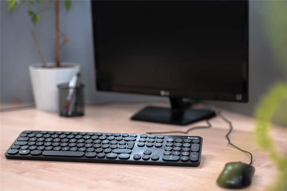 Klawiatura KC-500 czarna – Elegancka i funkcjonalna klawiatura Hama