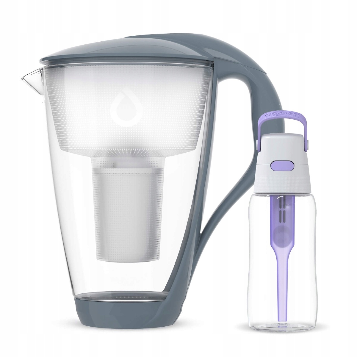 Ergonomiczna butelka filtrująca Solid 0,5 l