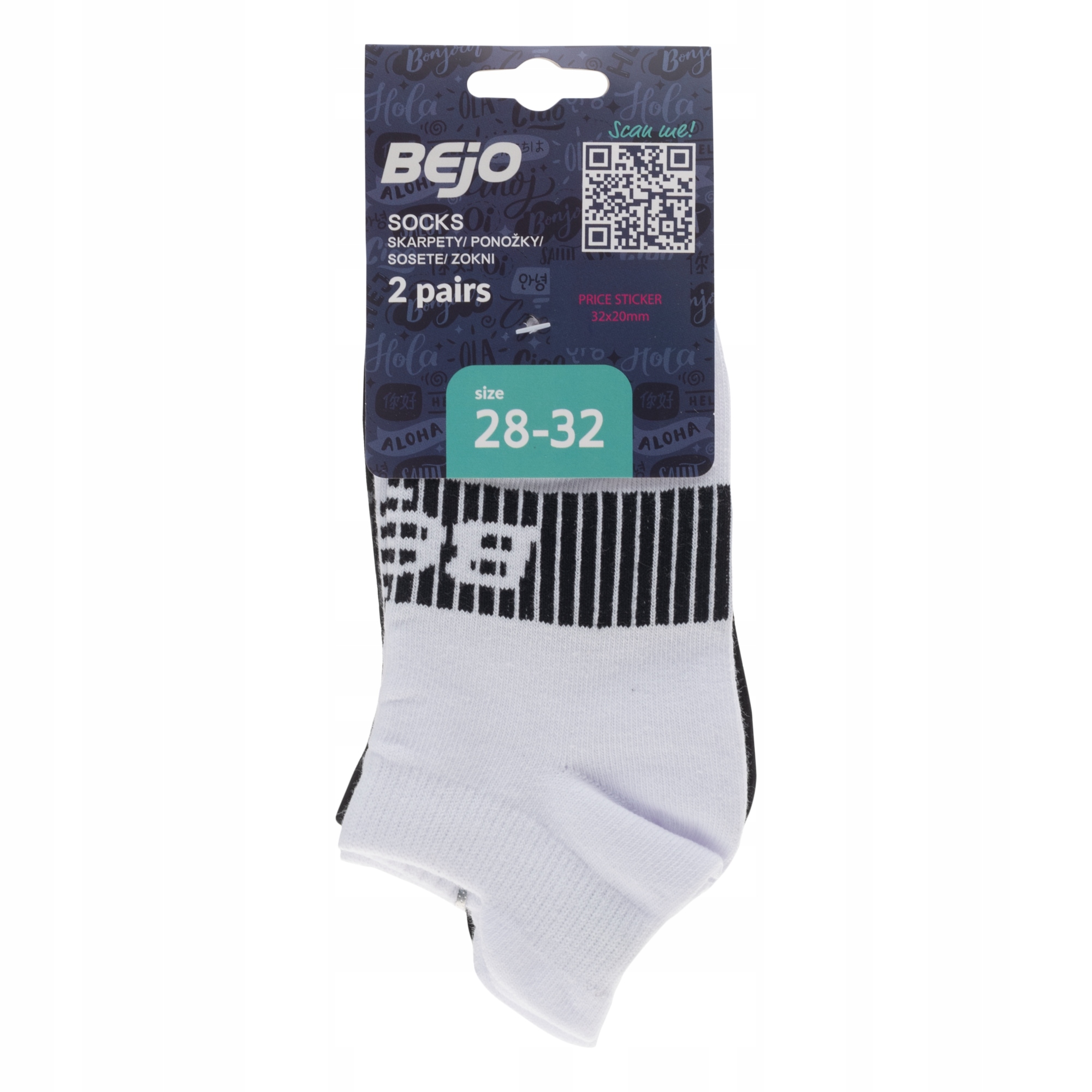 Dziecięce Skarpety do kostki SOKSI JR 2 PACK 28-32 – Komfort i styl dla najmłodszych
