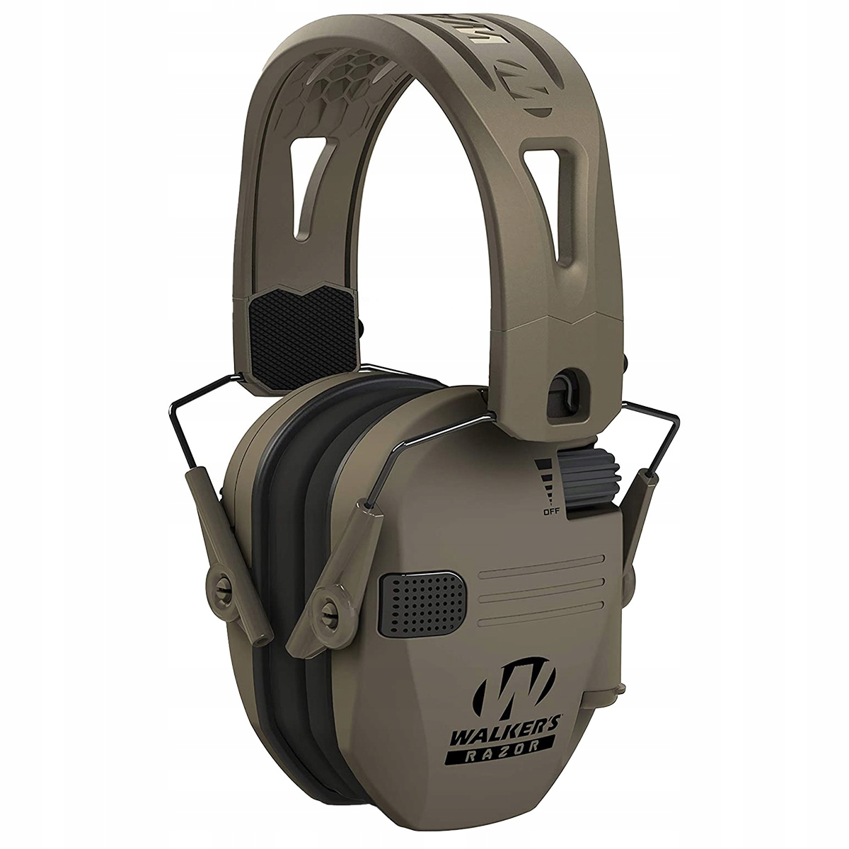 Aktywne ochronniki słuchu Walker's Razor Slim Tacti-Grip FDE – Komfort i bezpieczeństwo w jednym