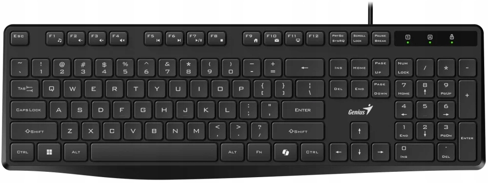 Genius KB-117S COPILOT – Klasyczna przewodowa klawiatura do biura i domu