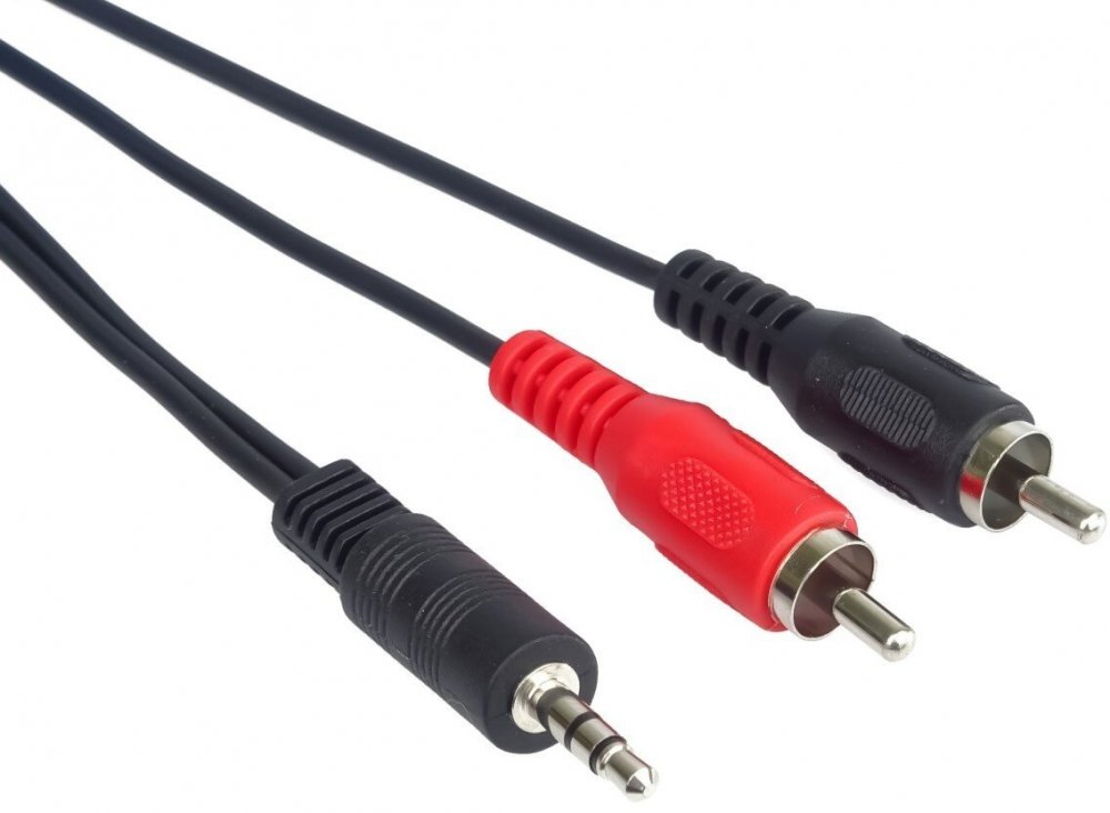 Kabel Jack 3.5mm - RCA (Cinch) x2 3m czarny – Idealne połączenie audio