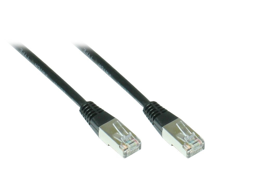 Patchcord CAT5e SF/UTP 3m czarny – Idealne połączenie dla Twojej sieci