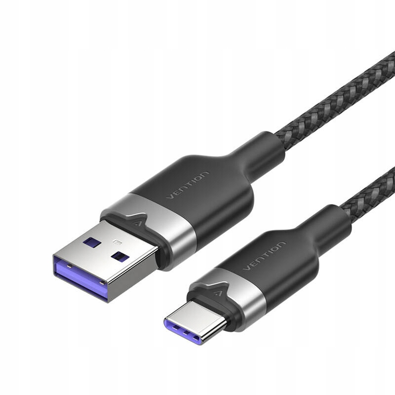 Kabel USB 2.0 A do USB-C 6A Vention CTOBF 1M – Wydajność i styl w jednym