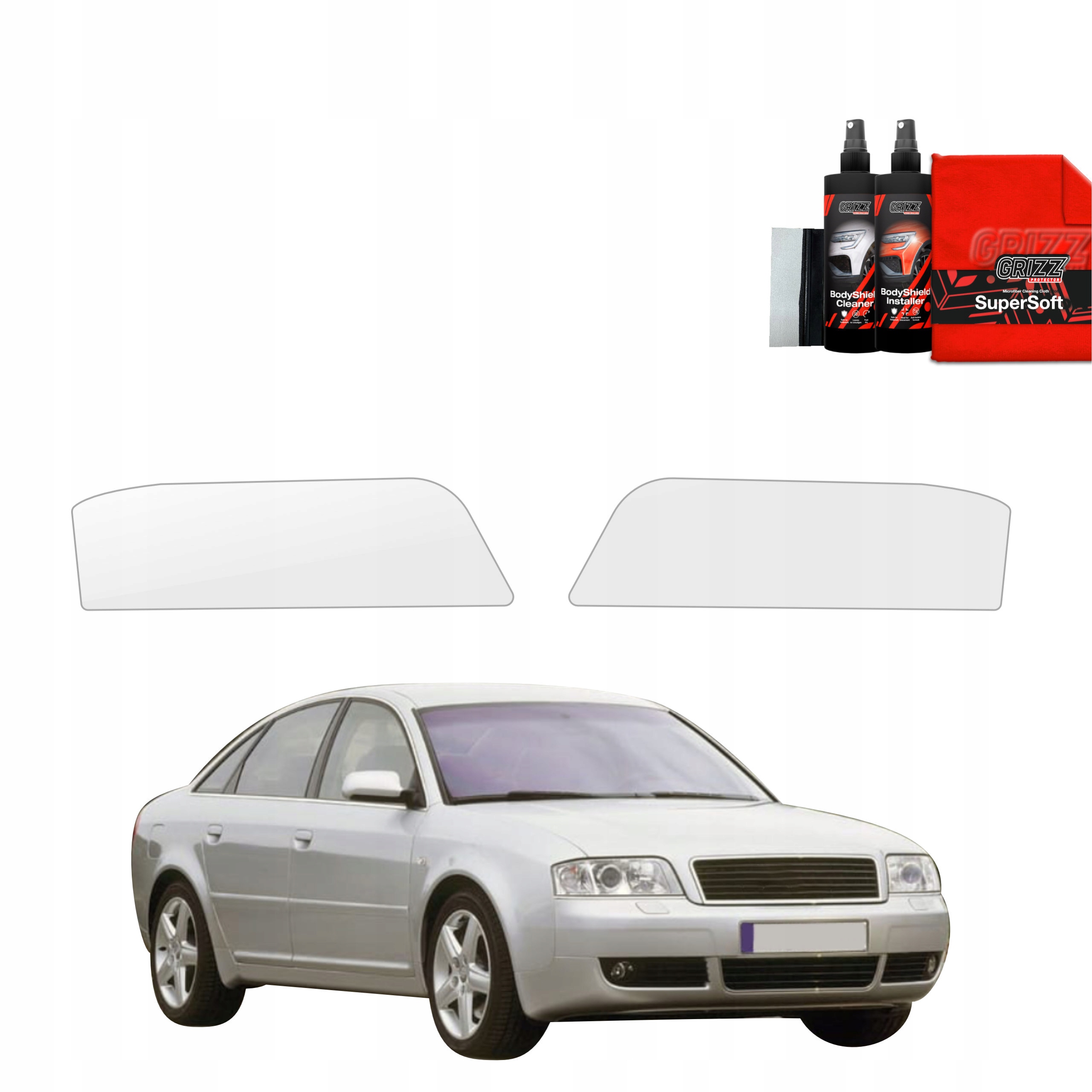 Folia ochronna na lampy GrizzGlass BodyShield do Audi A6 C5 Sedan (1997-2004) – Idealna ochrona dla Twojego auta