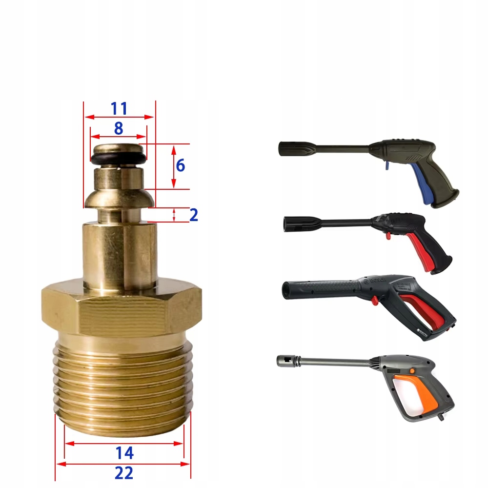 Precyzyjne wymiary – Gwint M22 x 1,5 mm dla idealnego dopasowania
