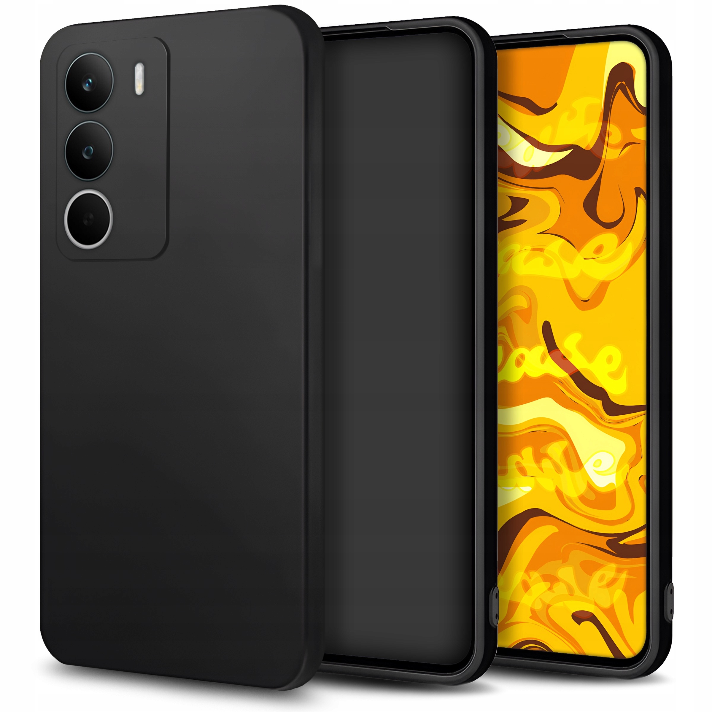 Stylowy wygląd – Czarne matowe etui na każdą okazję