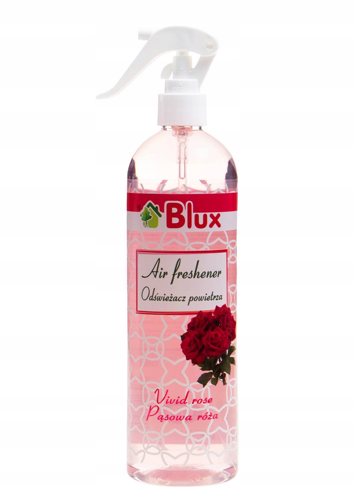 BluxCosmetics Odświeżacz powietrza pąsowa róża 500 ml – Aromat, który ożywi Twój dom