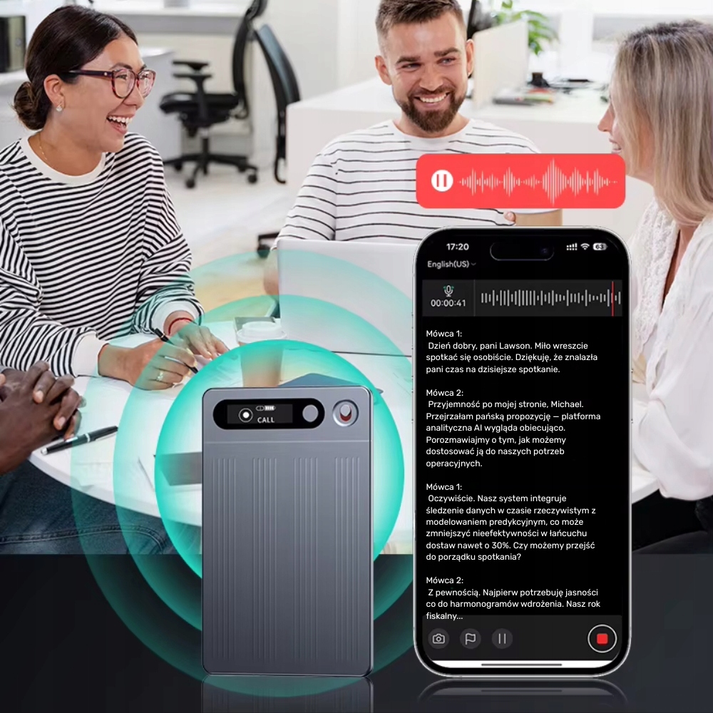 Wydajność baterii i czas nagrywania do 36 godzin