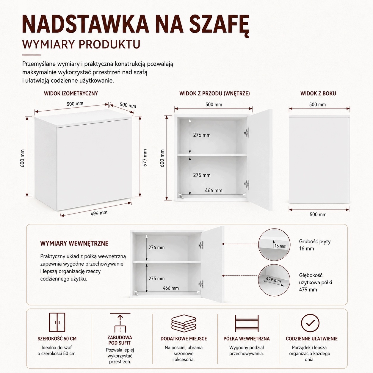 Nowoczesny design i estetyka białej szafy