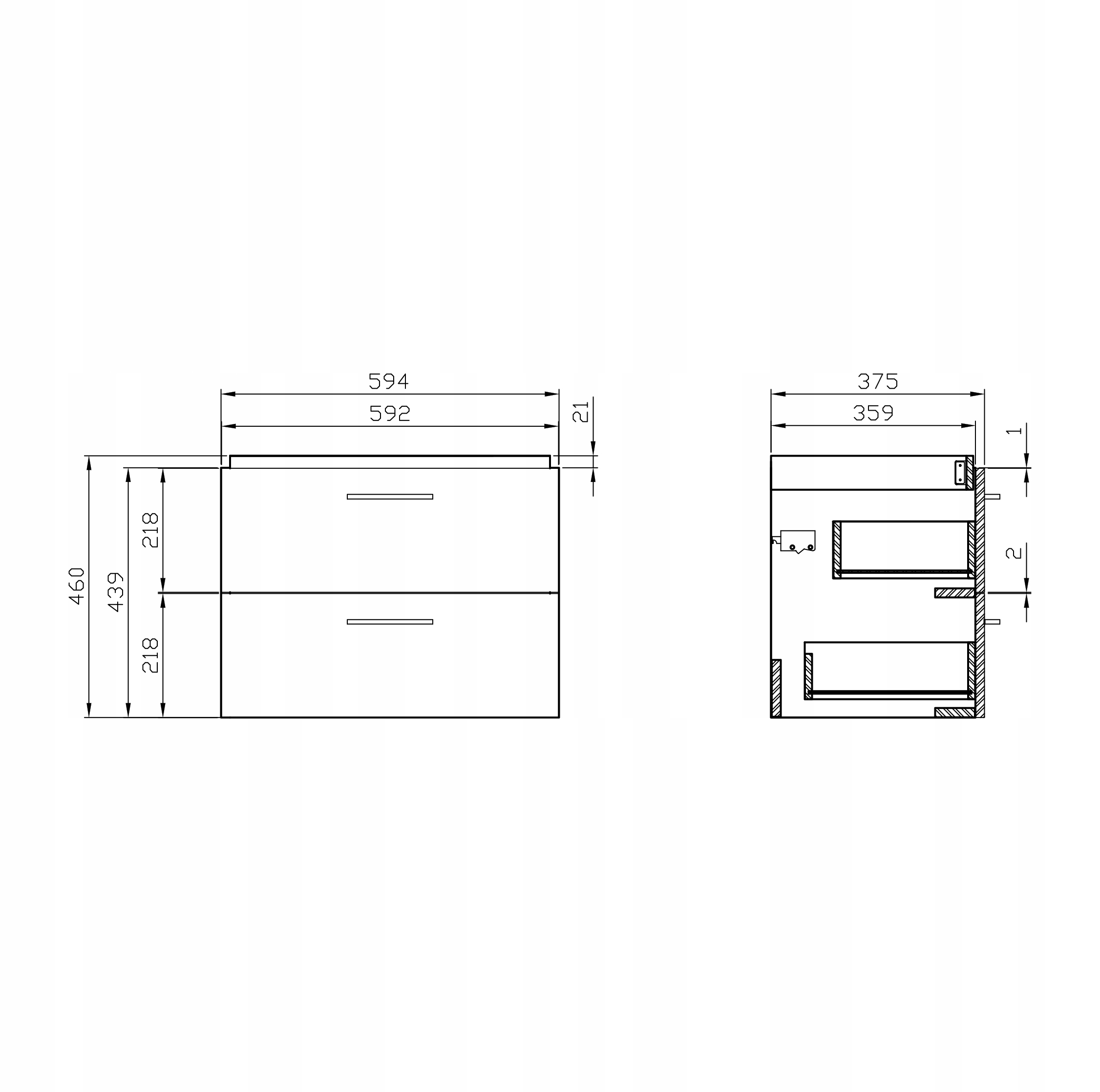 Wymiary szafki podumywalkowej