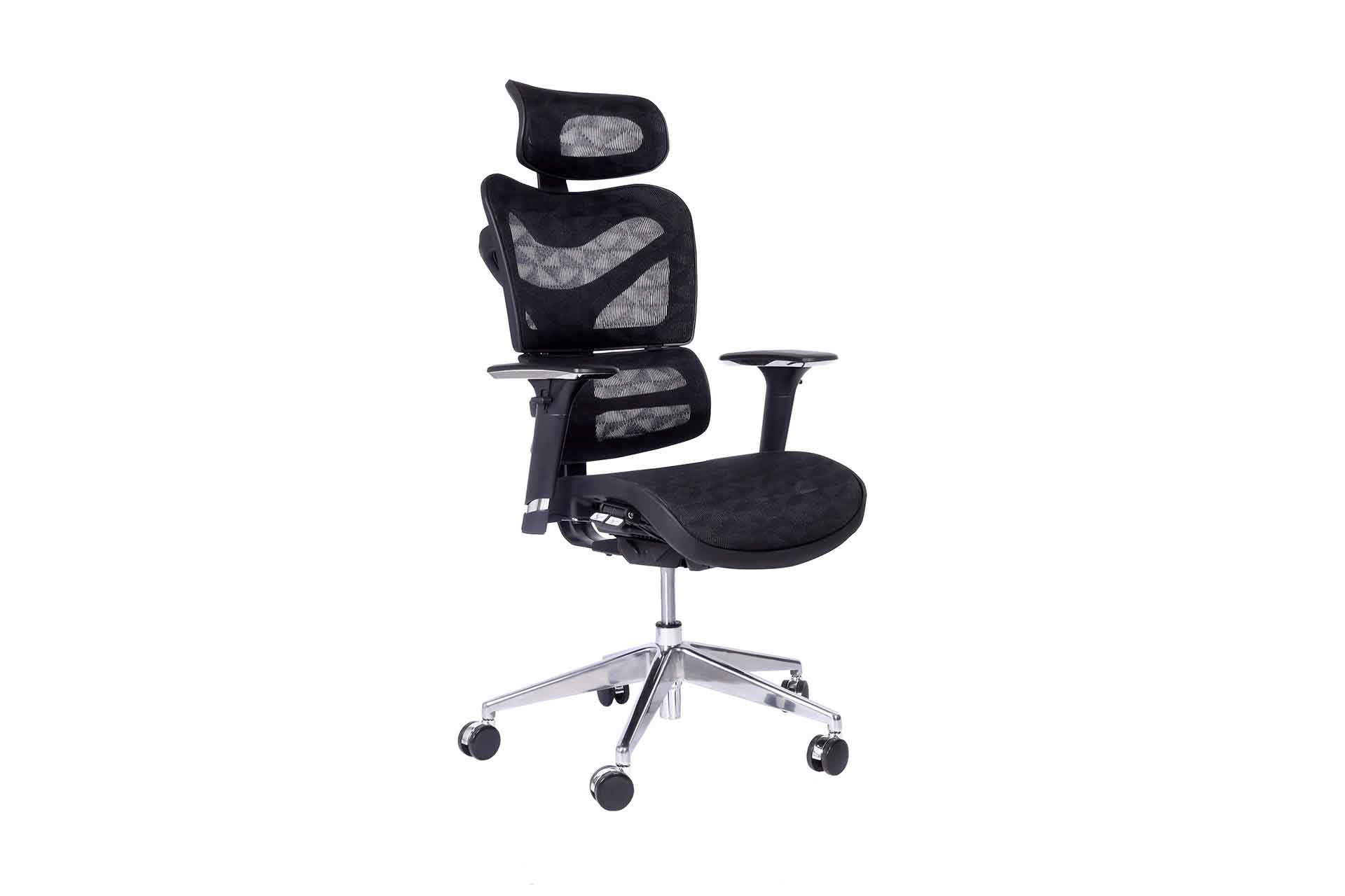 Krzesło biurowe Bemondi Ergonomiczny fotel biurowy ERGO 600 czarny – Komfort i styl w biurze