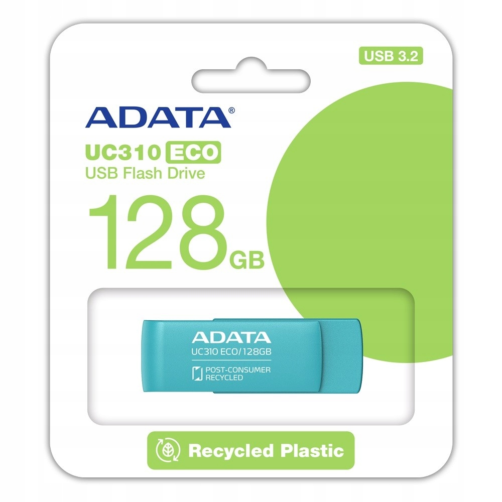 Pendrive ADATA UC310 128GB USB3.2 ECO – Ekologiczne przechowywanie danych