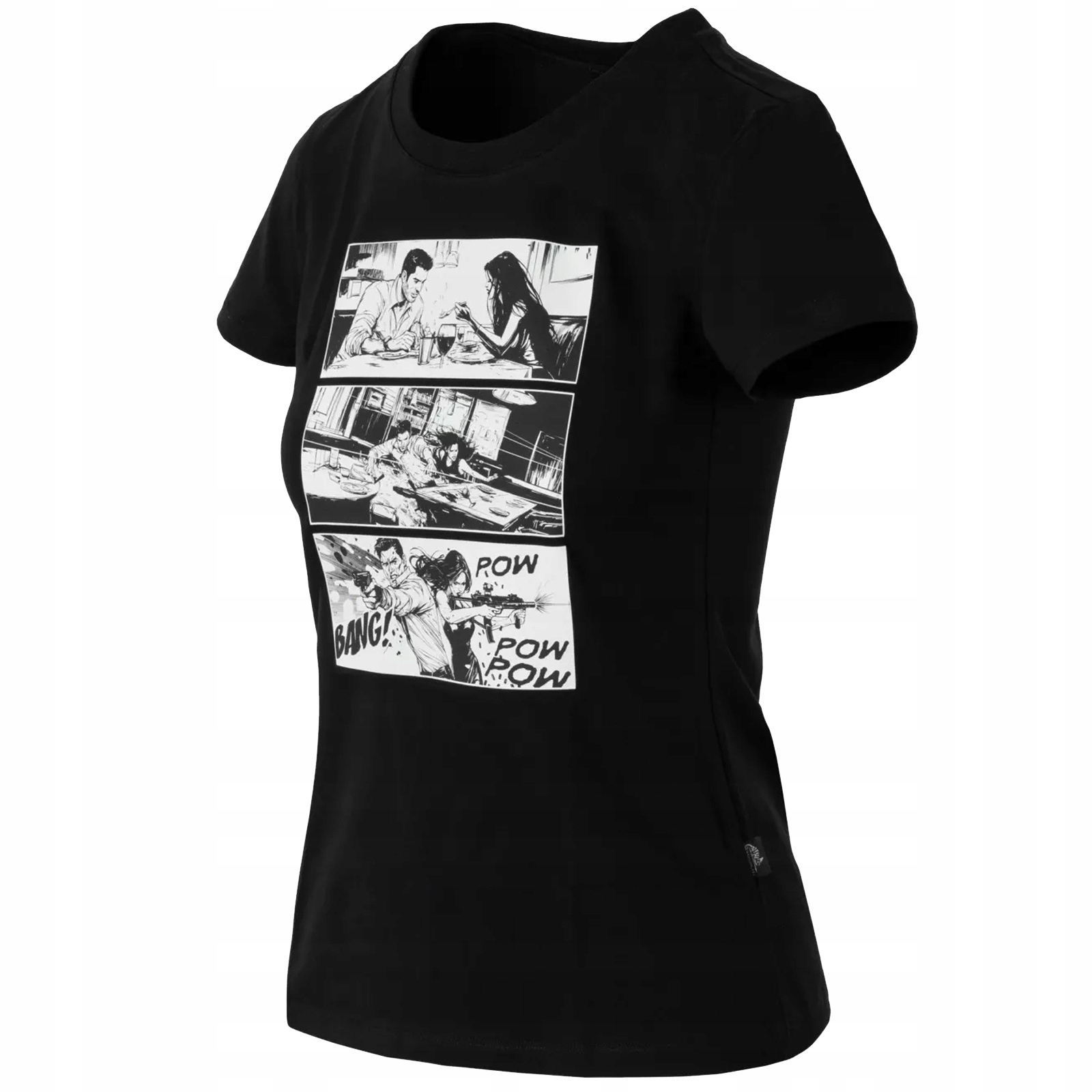 T-shirt Slim Damski Combat Date - Czarny (TS-CDT-CC-01-B04) – Styl i komfort w jednym