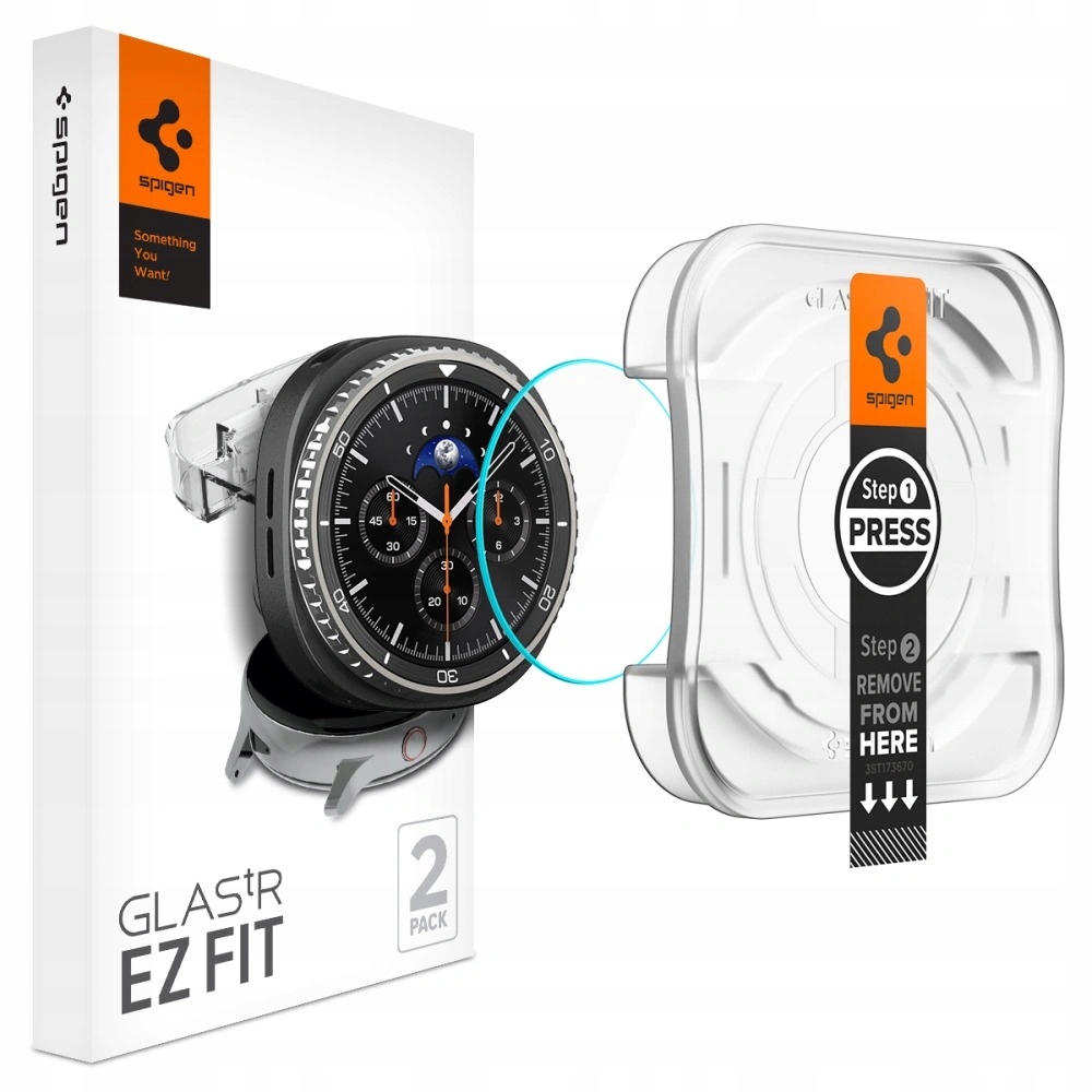 Szkło Hartowane Spigen Glas.TR „EZ-FIT” 2-Pack do Galaxy Watch 8 Classic (46 mm) – Niewidzialna Ochrona