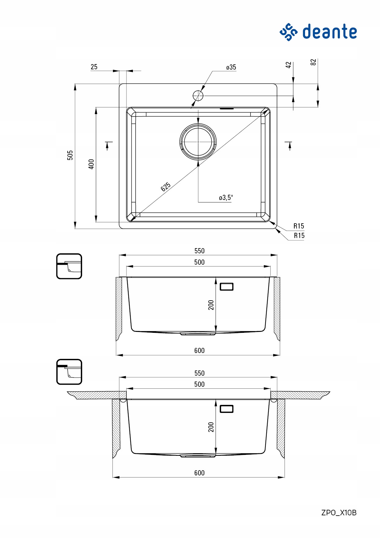 Wymiary i parametry – Szerokość, długość i głębokość zlewozmywaka