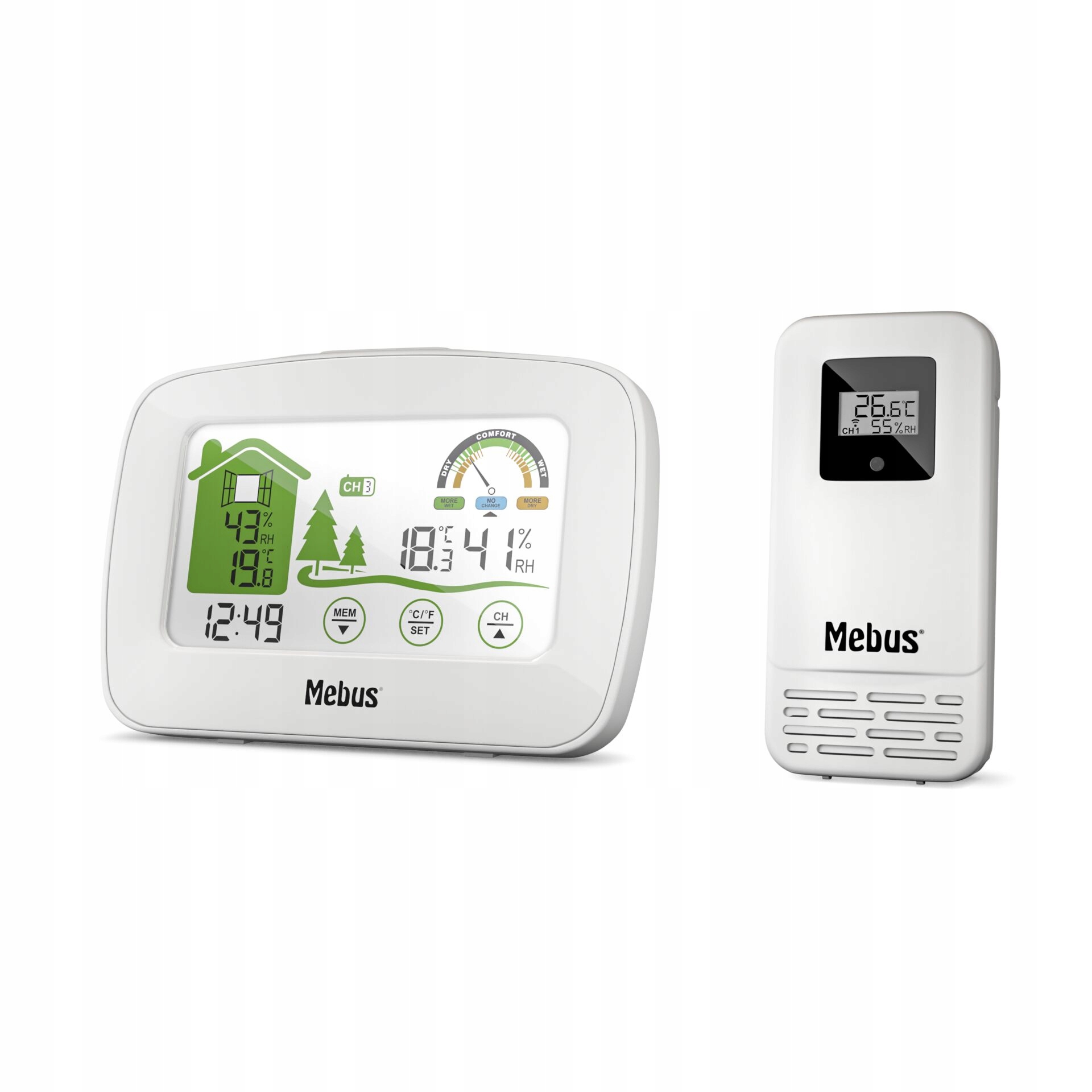 Duży, czytelny wyświetlacz LCD