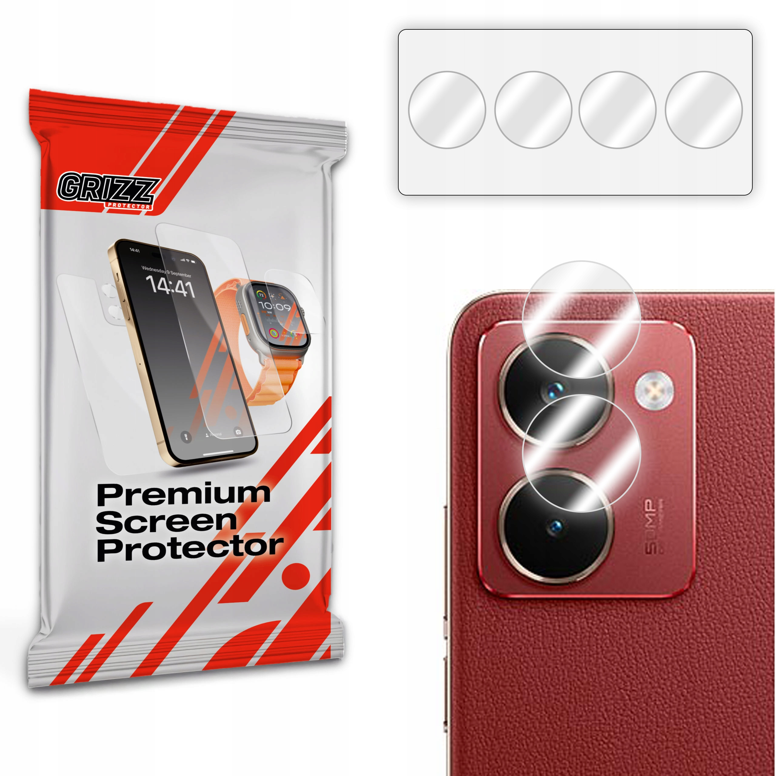 Szkło na aparat GrizzGlass HybridGlass Camera do Realme P3 Ultra – Doskonała ochrona obiektywu