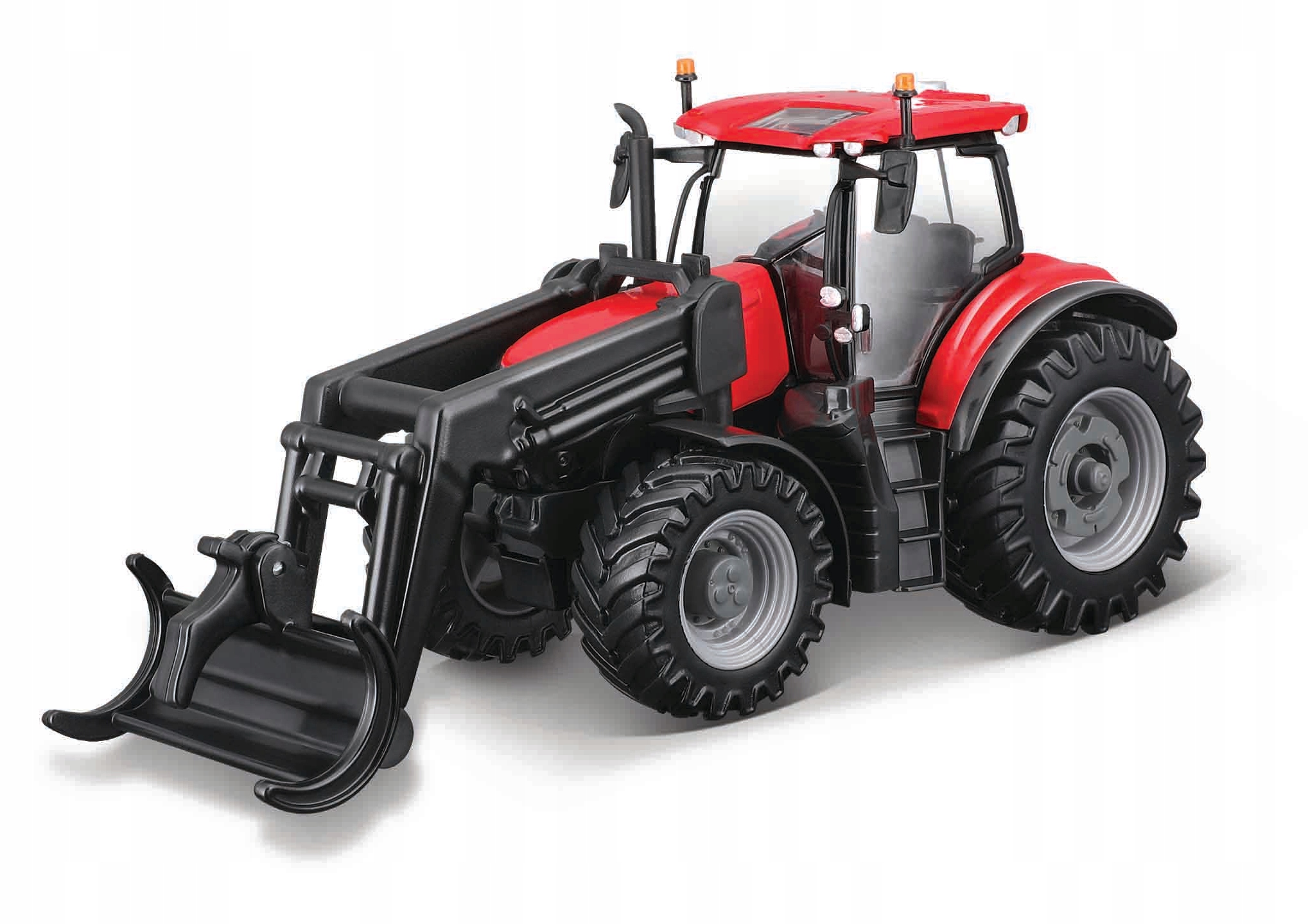 Kolorowy traktor w czerwonym odcieniu – Przyciągający wzrok design