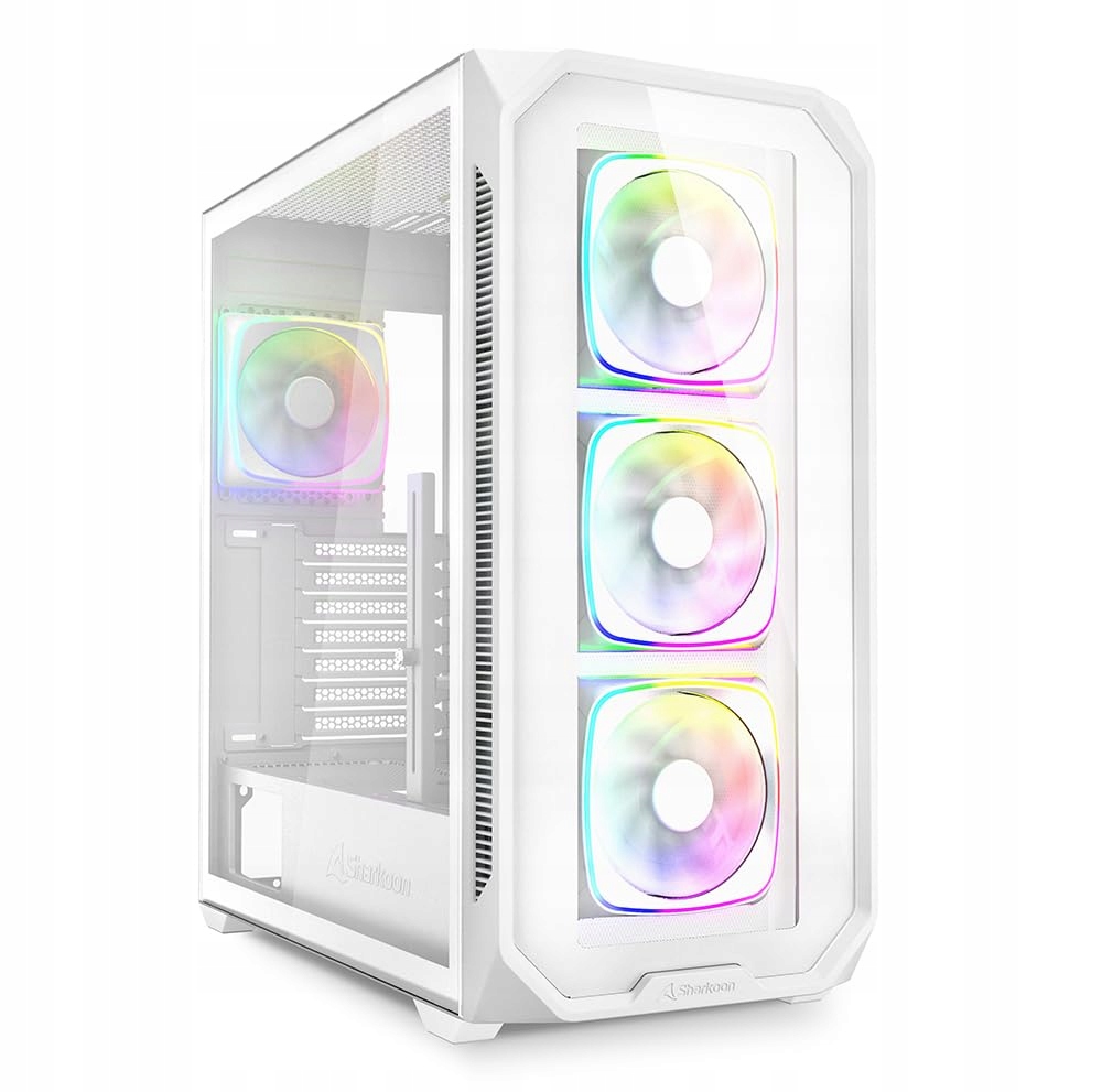 Sharkoon AK5G RGB – Nowoczesna obudowa typu Tower w kolorze białym